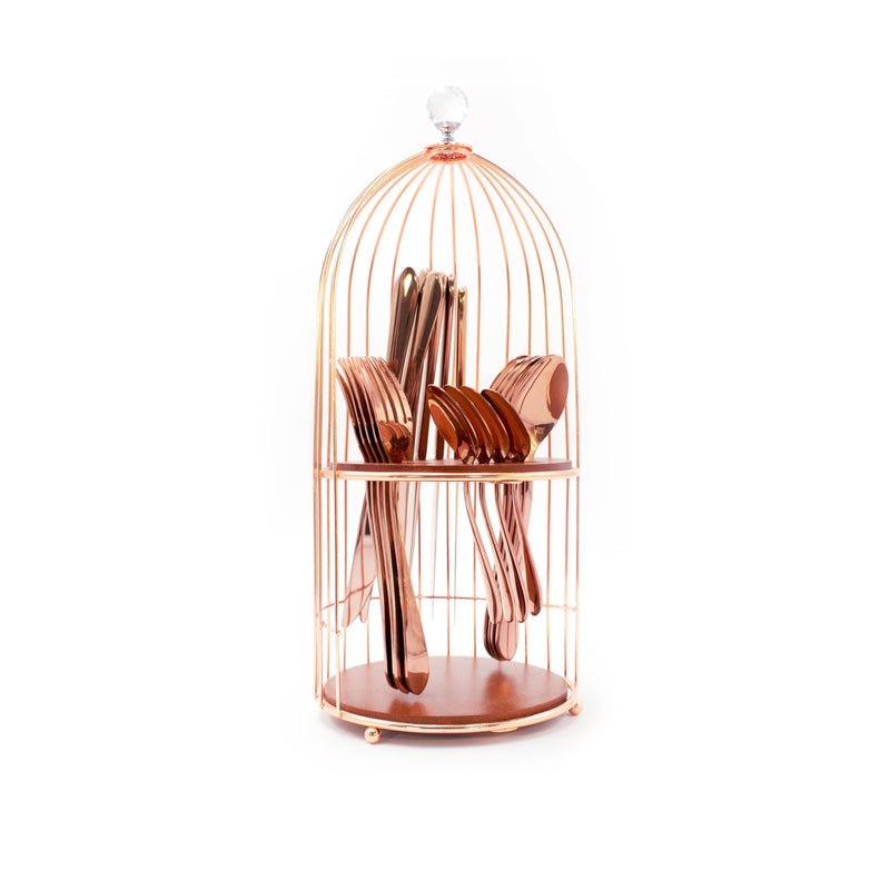 Stonerose
Ensemble De Couverts De 24 Pièces Avec Porte-Couverts En Cage
Boîte Cadeau