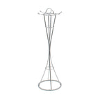 Ensemble De 6 Ustensiles De Cuisine En Silicone Blanc Pierre Avec Support Métallique.