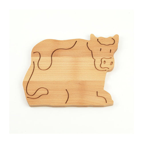 Planche À Découper De Vache De Hêtre