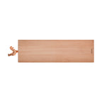 Planche À Découper De Salami De Hêtre Huilé Naturel « Cocorico » 40X11X2 Cm