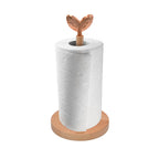 "Printemps D'Or" Natural Oiled Beech Wood Toilet Roll Holder 15 X H.31 Cm