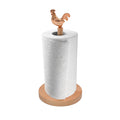 "Cocorico" Roll Holder In Natural Oiled Beech Ø15 X H.31 Cm