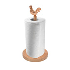 "Cocorico" Roll Holder In Natural Oiled Beech Ø15 X H.31 Cm