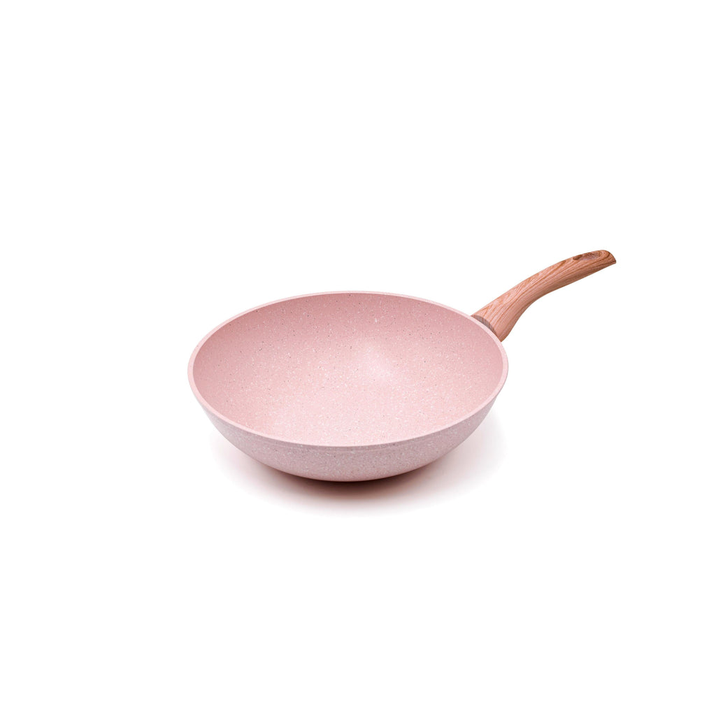 Wok/Pasta Saucer - Stonerose - 28 CM Wooden Handle