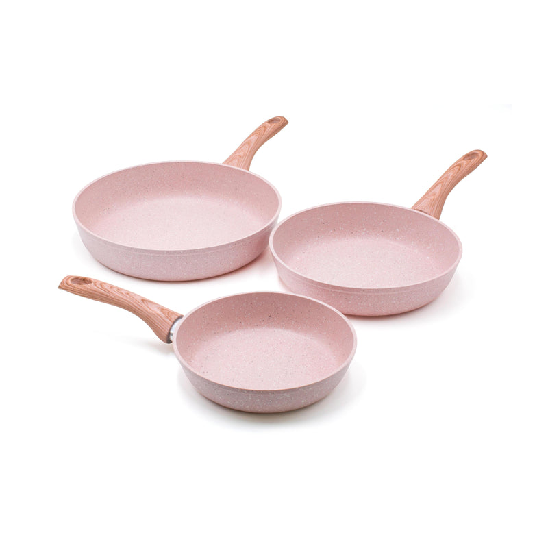 Ensemble 3 Pièces - Poêles 20/24/28 CM - Stonerose