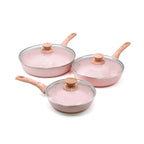 Ensemble De 6 Pièces - Poële À Frire 20/ 24/ 28 CM