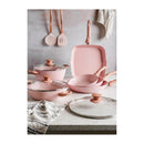 Batterie 13 Pièces. Le Design « Stonerose » Travaille En Bois Rose Naturel