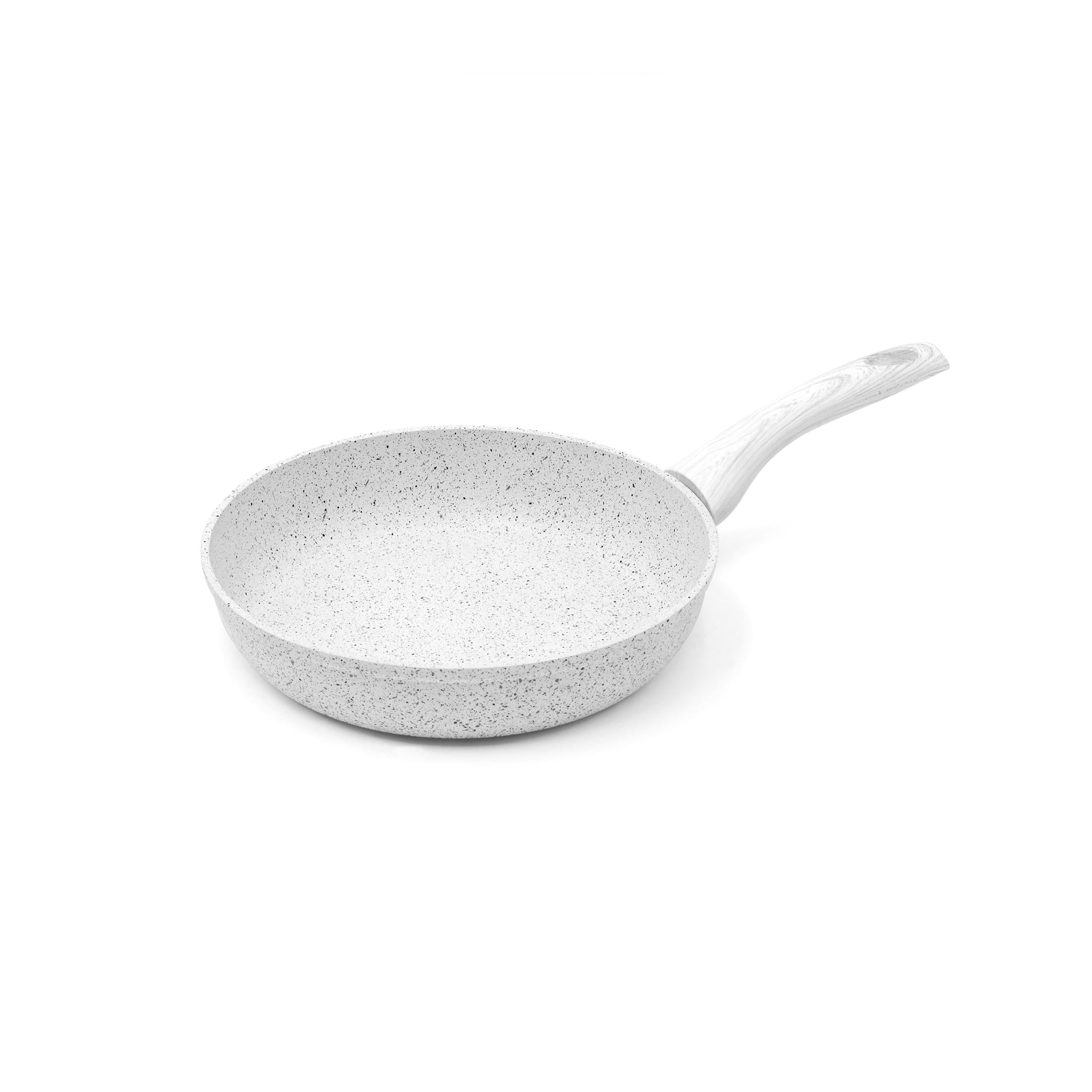 24 cm Frying Pan with White Wooden Handle « Stonewhite »