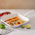 "Stonewhite" Grill Handle 28X28 Cm White Wood Effect