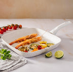 "Stonewhite" Grill Handle 28X28 Cm White Wood Effect