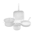 Batterie 6 Pièces. Poignées En Bois Blanc « Stonewhite »