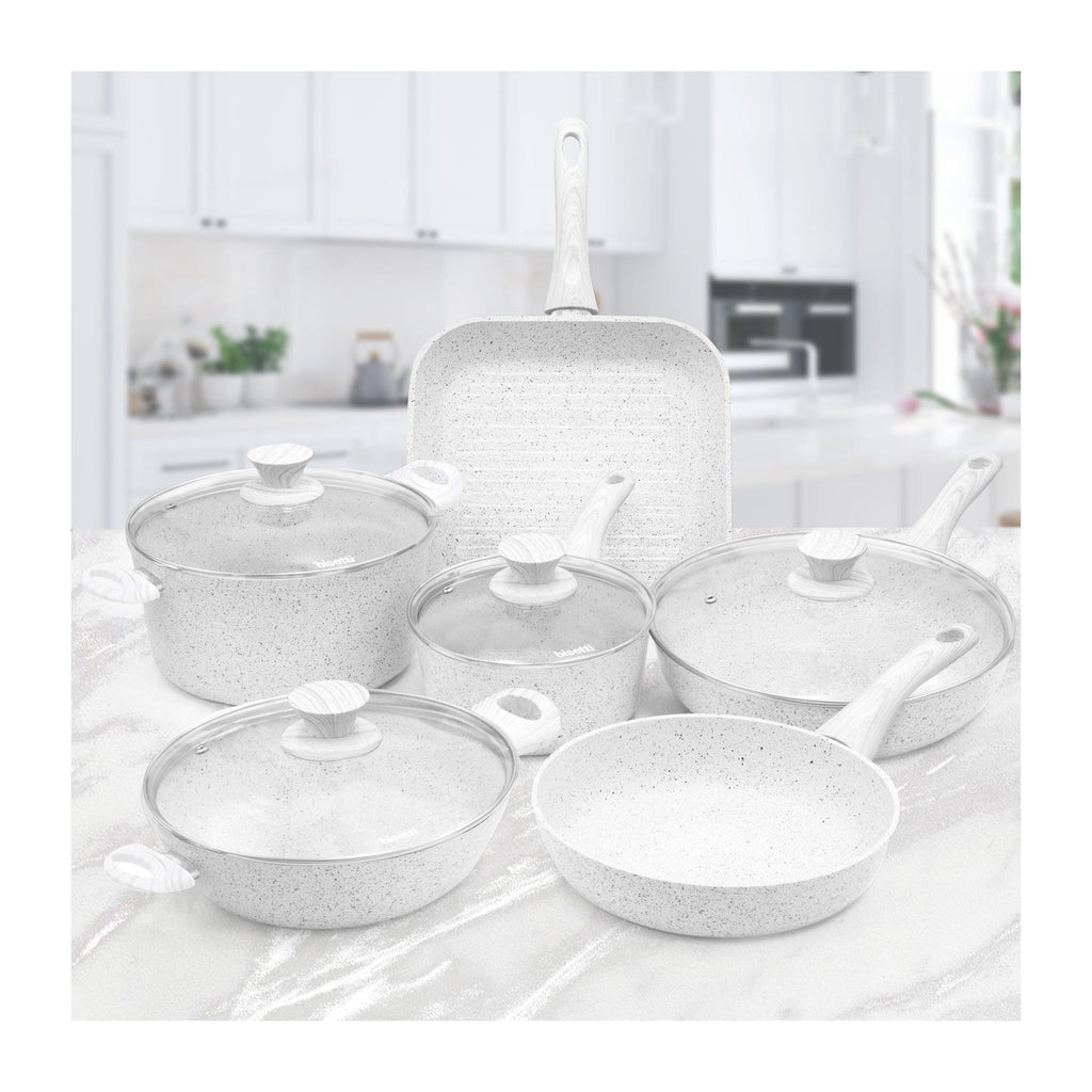 10-Piece Cookware Set - Stonewhite