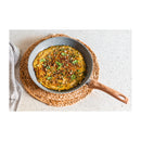 Poêle À Frire Ø 24 Cm Poignée En Bois Naturel « Pierre Gourmet »