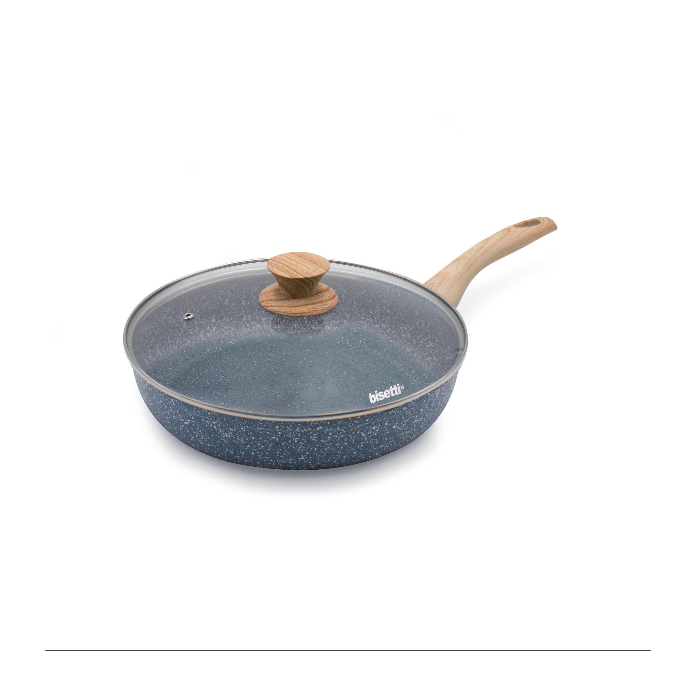 Poêle Ø 28 Cm « Pierre Gourmet » Avec Poignée En Bois
