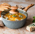 Ø 18 cm "Pierre Gourmet" Saucepan with Natural Wood Lid Handle