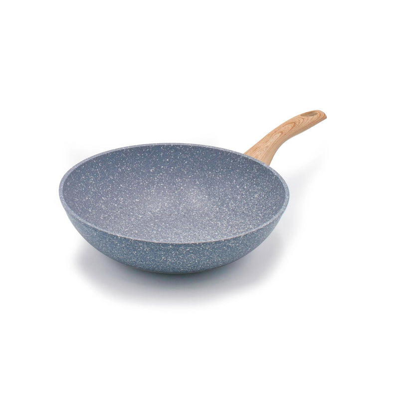 Skipper Wok/Pâtes Ø Poignée En Bois « Pierre Gourmet » De 28 Cm