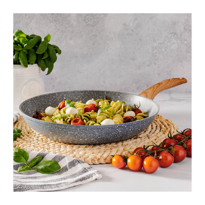 Skipper Wok/Pâtes Ø Poignée En Bois « Pierre Gourmet » De 28 Cm