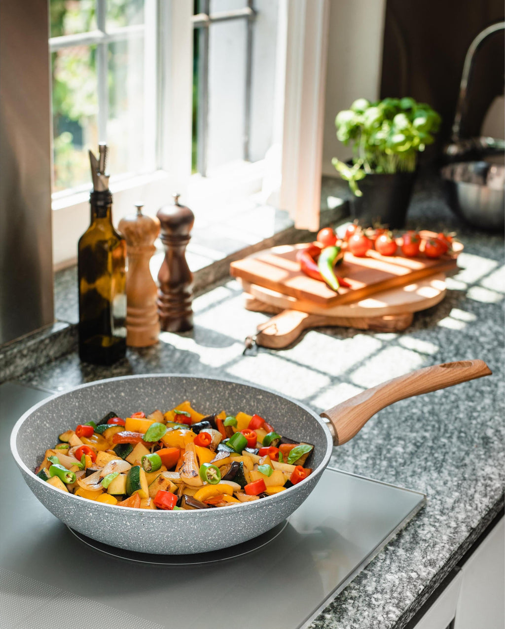 Skipper Wok/Pasta Ø 28 Cm Wood Handle "Pierre Gourmet"