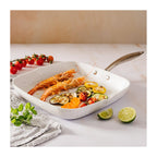 13-Piece Cookware Set - Stonewhite - Steel Handles