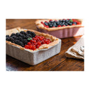 Ensemble De 4 Petits Plats Rectangulaires En Grès À Haute Résistance En Grès Blanc