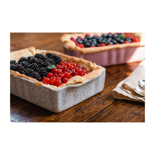 Ensemble De 4 Petits Plats Rectangulaires En Grès À Haute Résistance En Grès Blanc