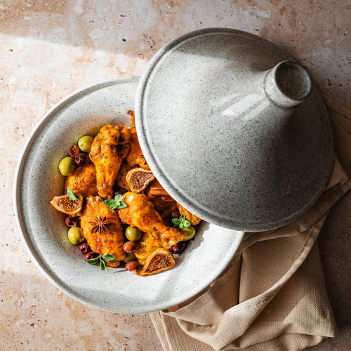 Tajine Stonewhite En Grès Haute Résistance