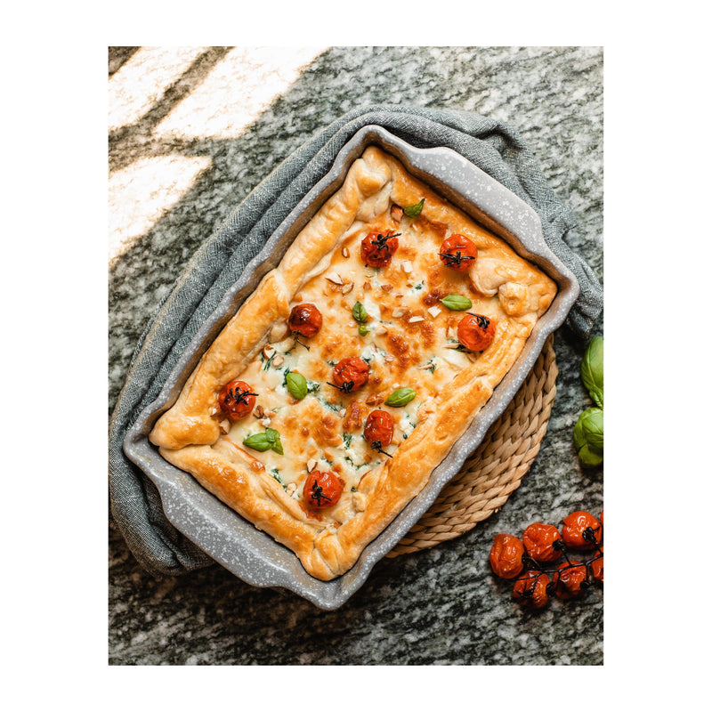 Jeu N° 2 Plats Rectangulaires (Moyens Et Grands) Grès Haute Résistance Pierre Gourmet