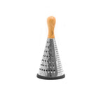 Multifunction Conical Grater In Stainless Steel / Natural Varnished Beech 24 Cm - Small