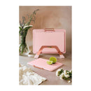 Ensemble De 3 Planches À Découper En Granit Effet « Stonerose » Avec Support En Acier Inoxydable