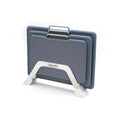 Set of 3 Granite "Pierre Gourmet" Effect Cutting Boards with Stainless Steel Stand