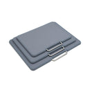 Ensemble De 3 Planches À Découper En Granit Effet « Pierre Gourmet » Avec Support En Acier Inoxydable