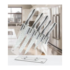 Set of 5 Stonewhite Knives - White Wood Handles