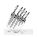 Set of 5 Stonewhite Knives - Silver-Finish Handles