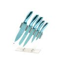 Ensemble De 5 Couteaux Miss Gourmet - Poignées À Design En Or Vert