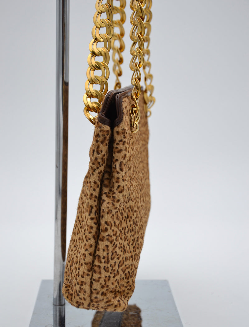 Bottega Veneta Vintage Leopard Hair Bag