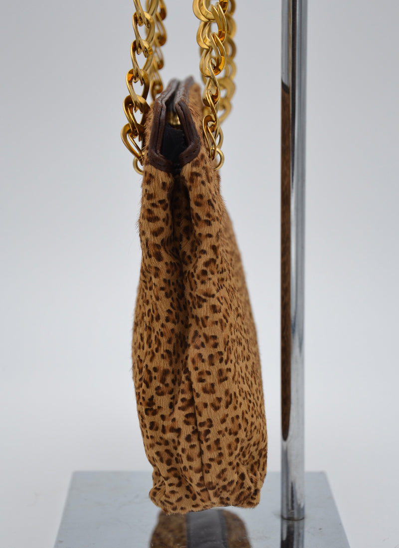 Bottega Veneta Vintage Leopard Hair Bag