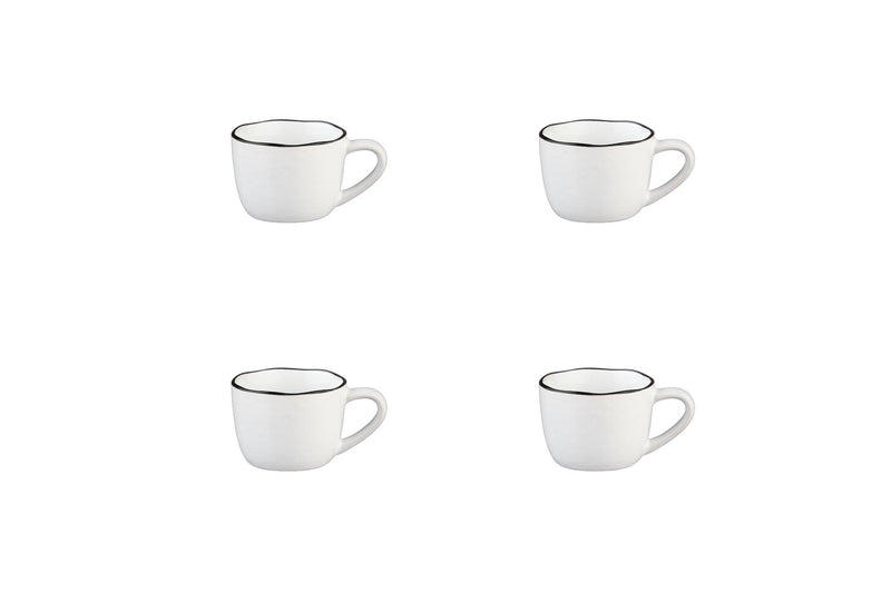 Tasse Pure - 4 Pièces - Blanc Neige