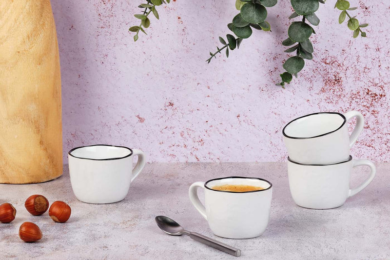 Tasse Pure - 4 Pièces - Blanc Neige