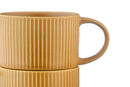 Tasse Scandi Et Soucoupe - 8 Pièces - Ocre