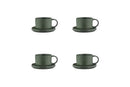 Tasse Scandi Et Soucoupe - 8 Pièces - Olive