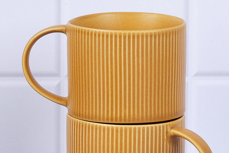 Mug Scandi - 4 Pièces - Ocre