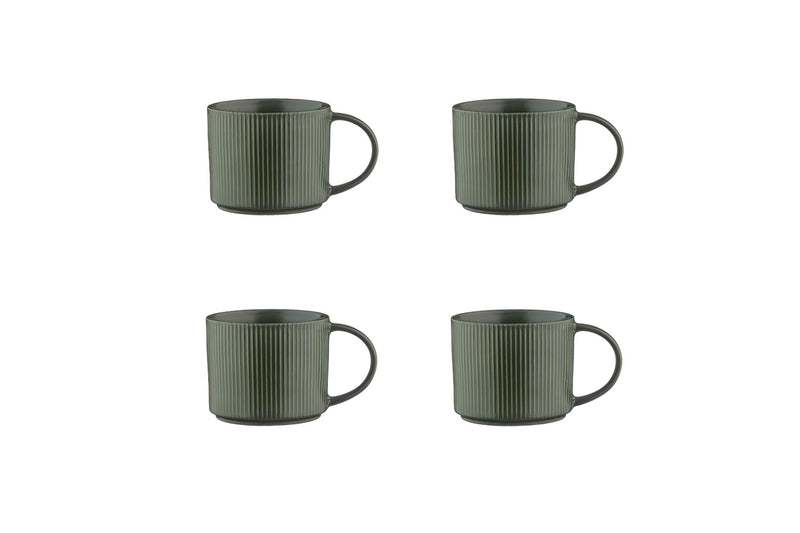 Mug Scandi - 4 Pièces - Olive