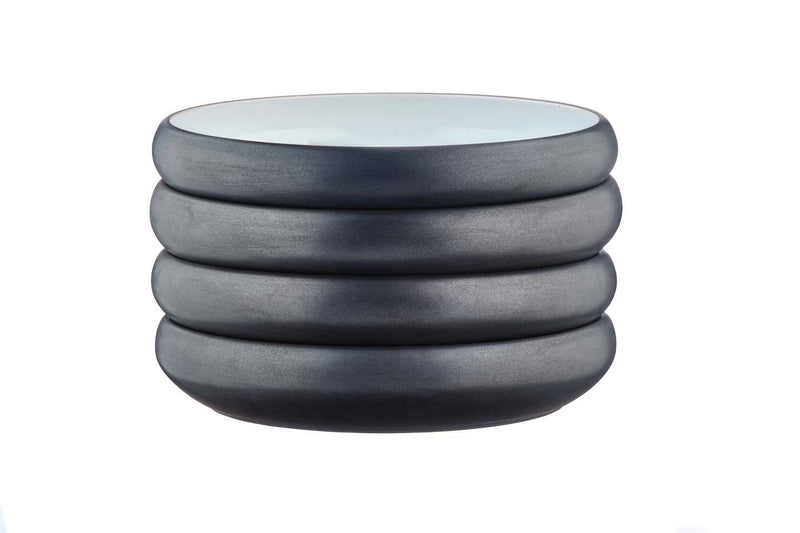 Assiette Creuse Gourmet - 4 Pièces - Onyx