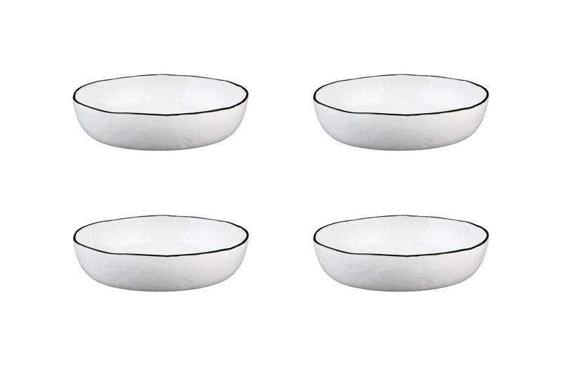 Assiette Creuse Pure - 4 Pièces - Blanc Neige
