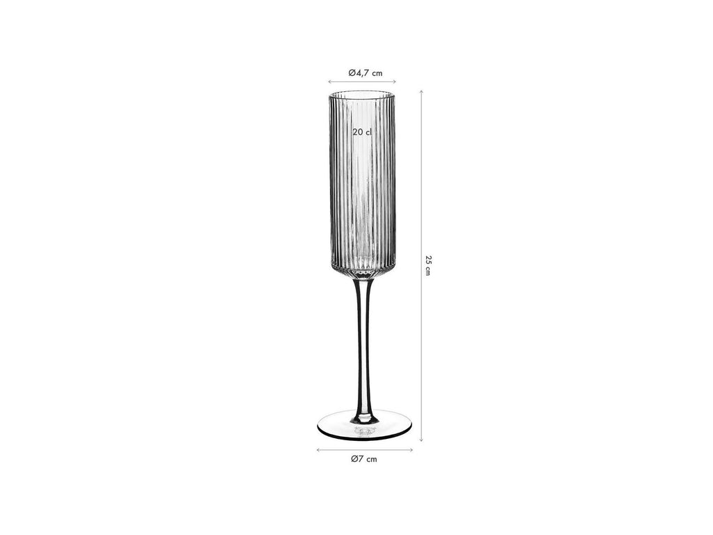 Nude - 6 Verres À Champagne - Linje