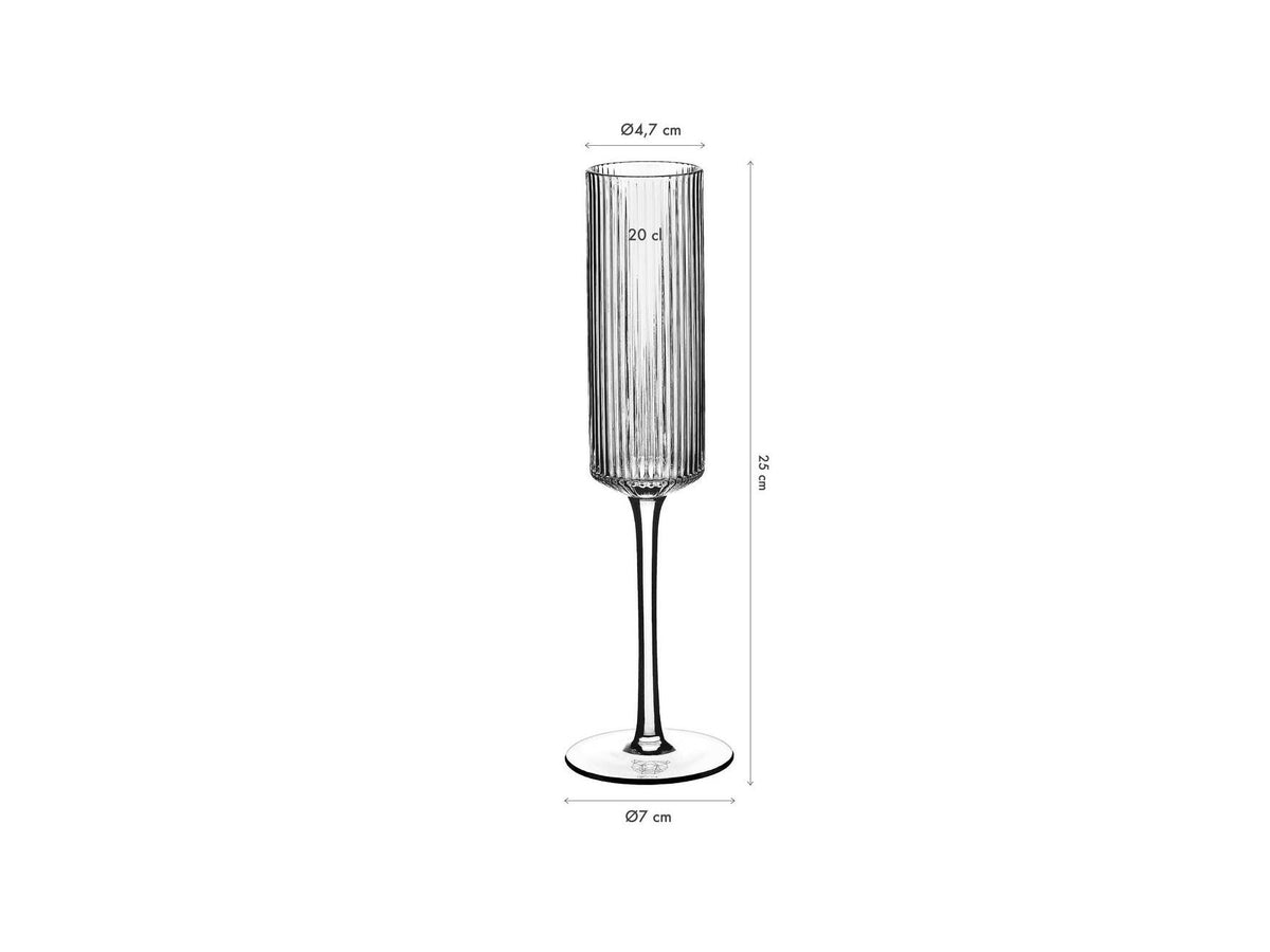 Nude - 6 Verres À Champagne - Linje