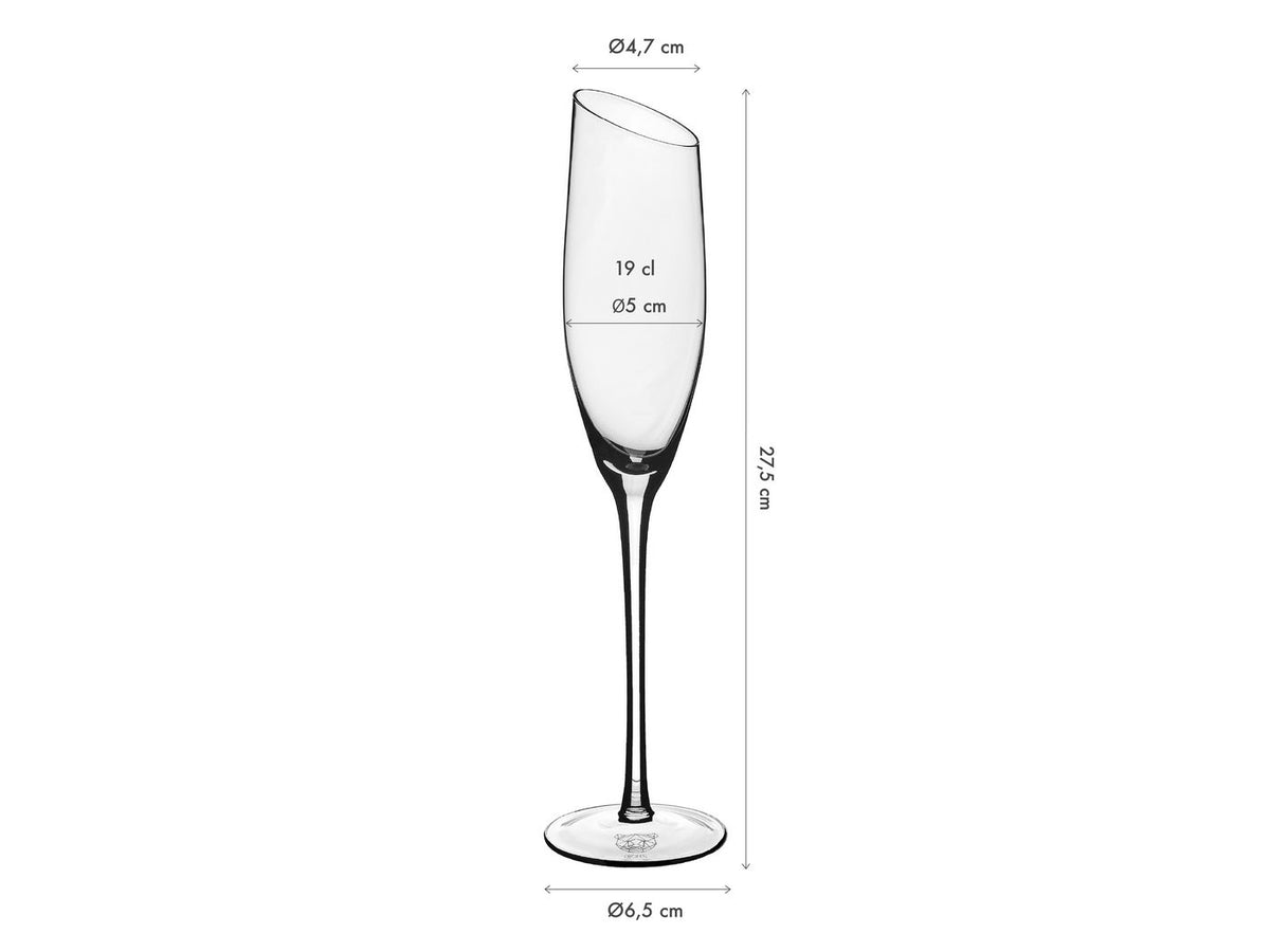 Nude - 6 Verres À Champagne - Sväva