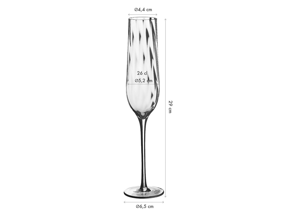 Nude - 6 Verres À Champagne - Sten