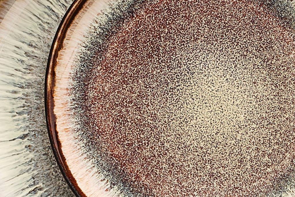 Iris - 6 Assiettes - Marron Sauvage
