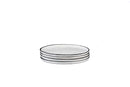 Assiette Pure - 4 Pièces - Blanc Neige